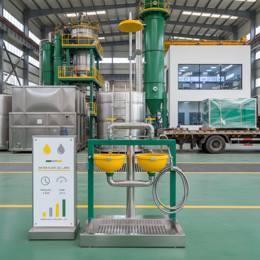 Industrial Safety Guide for Eye Wash Shower Station Use