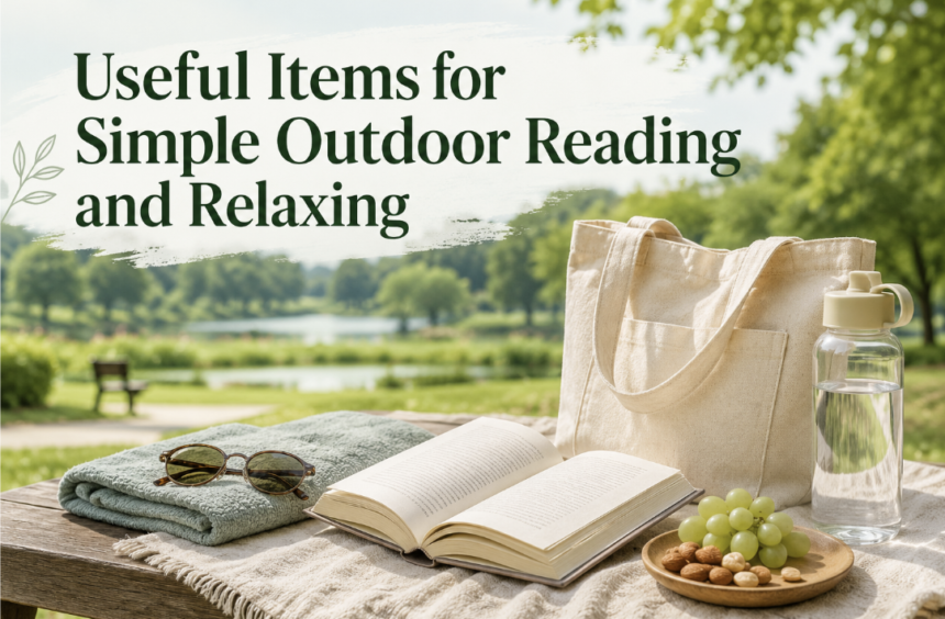 Useful Items for Simple Outdoor Reading and Relaxing